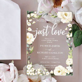 Invitaciones Acrílicas Boda Sin Adornos Solo Amor