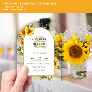 Invitaciones Acrílicas Boda transparente acrílica de PRESUPUESTO Invitar 