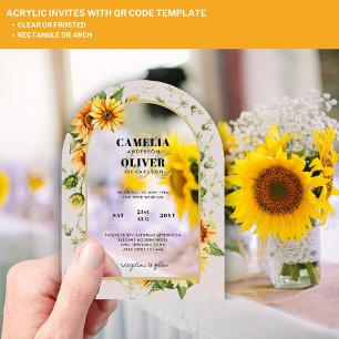 Invitaciones Acrílicas Boda transparente acrílica de PRESUPUESTO Invitar 