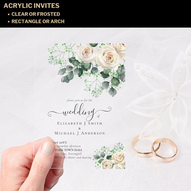 Invitaciones Acrílicas BODA transparente acrílico transparente PRESUPUEST (Subido por el creador)