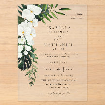 Boda Tropical Palma y Floral Blanca 2 V2