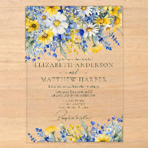Bodas Boho de flores silvestres azules polvorienta