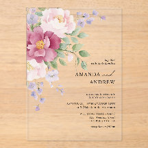 Bodas de peonías elegantes en acuarela moderna