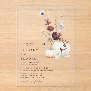 Invitaciones Acrílicas Boho Autumn Boda