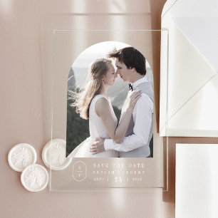 Invitaciones Acrílicas Boho Blanco SHYLAH Boho Bodas Monográficas Salven