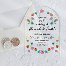 Bordado Fiesta Mexicana Floral Boda