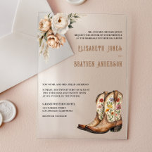 Botas de vaquero occidentales florales rústicas pa