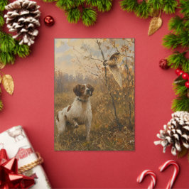 Invitaciones Acrílicas Brittany Spaniel – Arte de Caza de Chocha