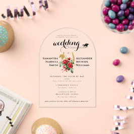 Invitaciones Acrílicas Caballo de raza moderna derby 1 foto Boda ecuestre