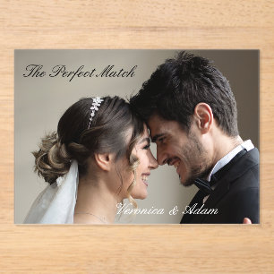 Invitaciones Acrílicas Caja de cerillas de boda – Perfect Match Edición P