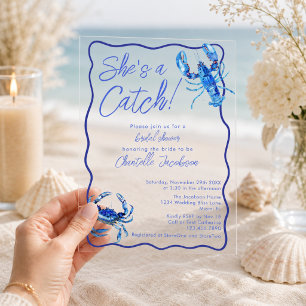 Invitaciones Acrílicas Caprichosa Ella es una Recompensa Fiesta de Desped