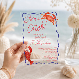 Invitaciones Acrílicas Caprichosa Ella es una Reunión de Despedida de Sol