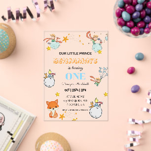 Invitaciones Acrílicas Cartel de bienvenida para fiesta de cumpleaños mod