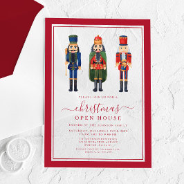 Invitaciones Acrílicas Casa Abierta de Fiesta Navideña del Cascanueces Fe
