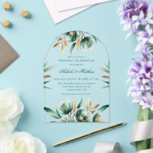 Celebración de boda floral verde esmeralda y verde