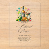 Cena de ensayo de Fiesta Tequila mexicana