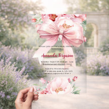 Chica flores de lazo rosa claro Baby Shower