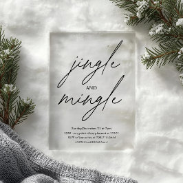 Invitaciones Acrílicas "Christmas Tree Christmas Party | Festive Holiday