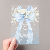 Chupete de Niño de Shower Floral Azul