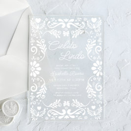 Invitaciones Acrílicas Cielito Lindo Baby Shower mexicano