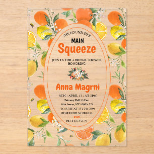 Invitaciones Acrílicas Citrus Encontró a su Mejor Prensa Fiesta de Desped