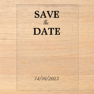 Invitaciones Acrílicas Claro