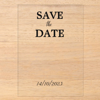 Invitaciones Acrílicas Claro