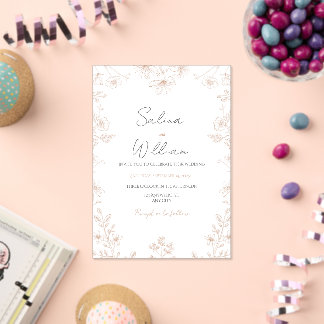Invitaciones Acrílicas Classic Elegant Wedding Invitation | Timeless 