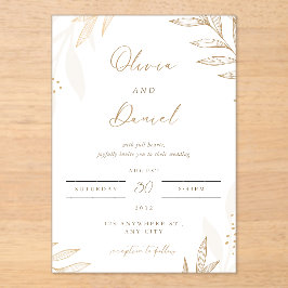 Invitaciones Acrílicas Classic & Romantic "Two souls, one heart,