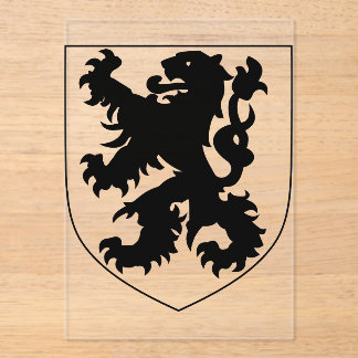 Invitaciones Acrílicas Coat of Arms of Flanders