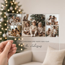 Colaje de cinco fotos Acrílico Navidad Año Nuevo 