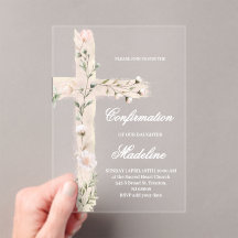 confirmación floral de la cruz sagrada