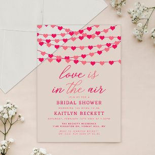 Invitaciones Acrílicas Corazones de Amor de Cuerda Colgantes para Despedi