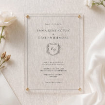 Corona de Laurel y Cresta Boda Minimalista Elegant