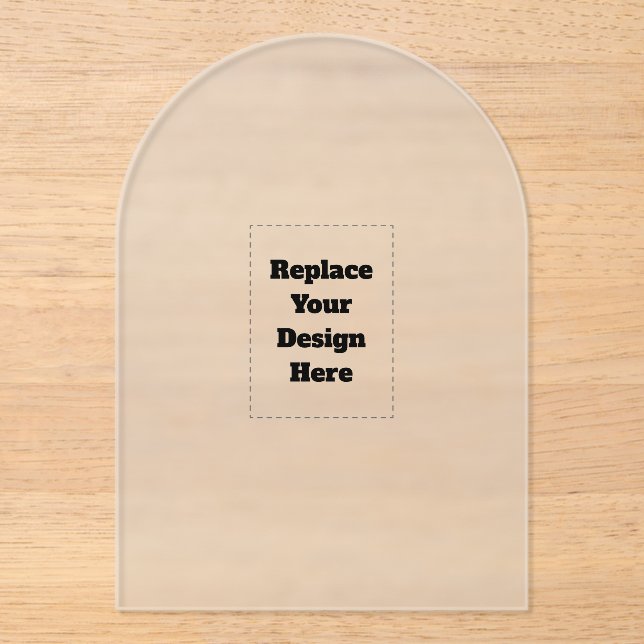 Invitaciones Acrílicas Crea tu propio blanco (Anverso)