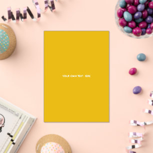 Invitaciones Acrílicas Crea tu propio diseño amarillo personalizado