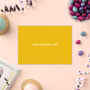 Invitaciones Acrílicas Crea tu propio diseño personalizado amarillo