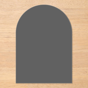 Invitaciones Acrílicas Crea tu propio diseño personalizado gris oscuro