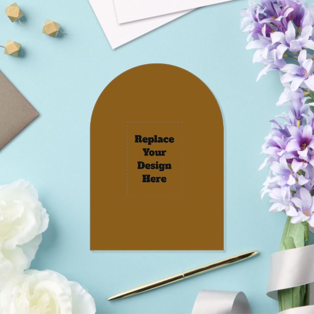 Invitaciones Acrílicas Crea Tu Propio Marrón (Insitu (Boda))