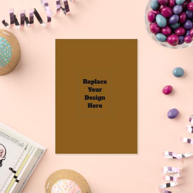 Invitaciones Acrílicas Crea tu propio marrón (Insitu (Celebración))