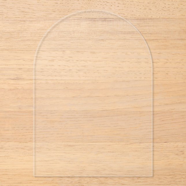 Invitaciones Acrílicas Crear su propio blanco (Anverso)