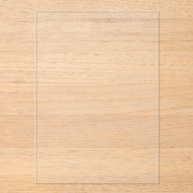 Invitaciones Acrílicas Crear su propio blanco (Anverso)