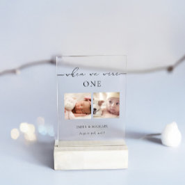 Invitaciones Acrílicas Cuando éramos Bodas de edad Número de tabla Rótulo