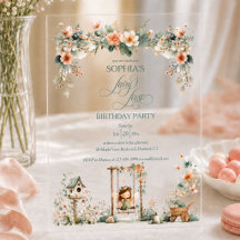 Cumpleaños de la primera niña hada personalizado