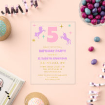 Cumpleaños de niñas unicornio mágico