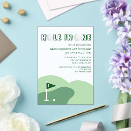 Invitaciones Acrílicas Cumpleaños del niño golfista 1