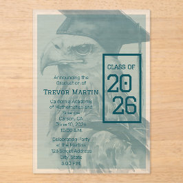 Invitaciones Acrílicas Custom Eagle Graduation Announcement Invitation