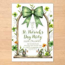 Invitaciones Acrílicas Customizable St. Patrick’s Day Invitation 
