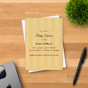 Invitaciones Acrílicas Cute Boho Baby Shower Género neutro, Personalizabl