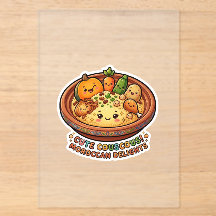 Cute Kawaii Couscous Marroquí Viernes GatherSticke